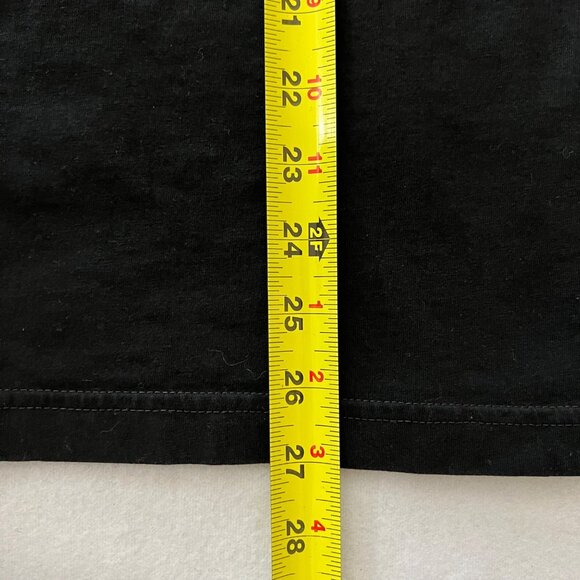 Puma Men's Black Short-Sleeve T-Shirt With Logo Striped Shoulders Size Medium - Picture 6 of 6